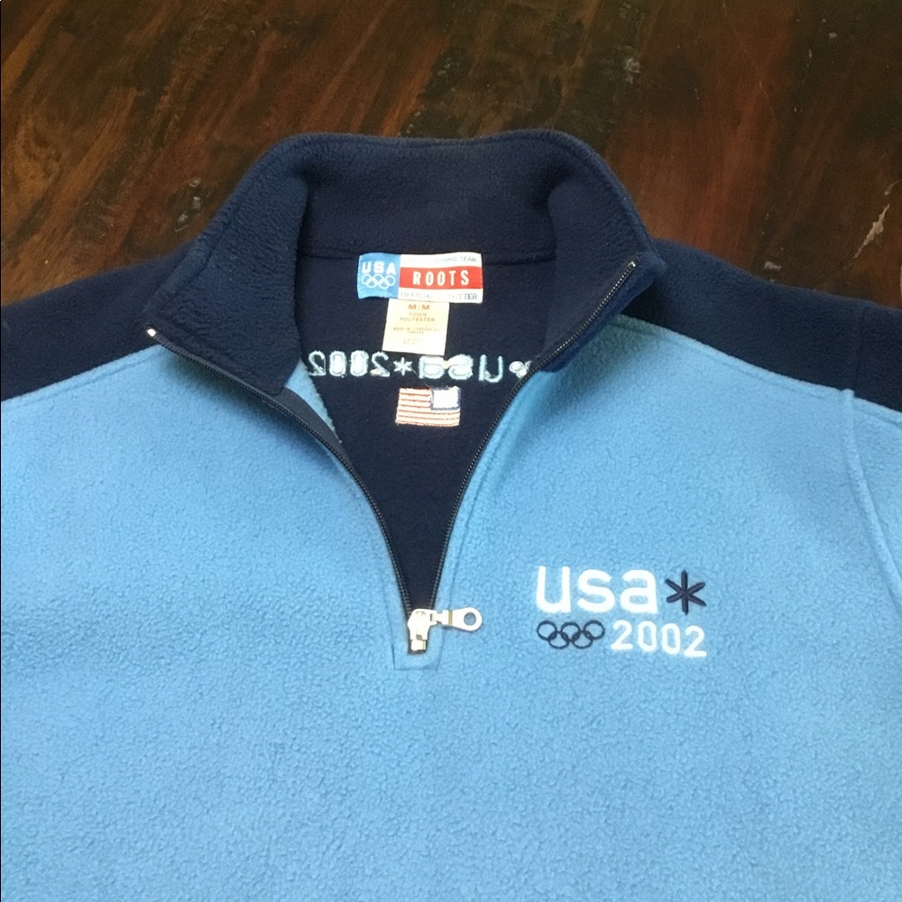 USA 2002 Olympics 1/4 zip pullover sweater in EUC